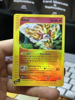 Entei 10/147 Aquapolis 2002 Reverse Holo E-Series Vintage Pokemon Card TCG - Image 3