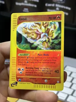 Entei 10/147 Aquapolis 2002 Reverse Holo E-Series Vintage Pokemon Card TCG - Image 4