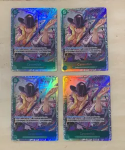 One Piece PRB02 Cavendish English Playset EB01-012 4 Card Premium Set Best Vol.2 - Image 1