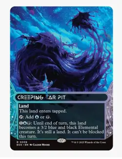 Creeping Tar Pit | Showcase | EOS | Modern EDH Staple | Dimir Manland | NM - Image 1