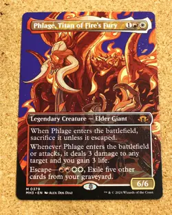 Phlage, Titan of Fire's Fury, Borderless, X1, NM, Regular Finish, Modern Horizon - Image 1