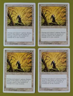 Karma x4 5th Fifth Edition 4x Playset Magic the Gathering MTG - Image 1