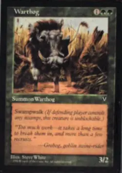 Warthog - Visions: #124, Magic: The Gathering Nm R124 - Image 1