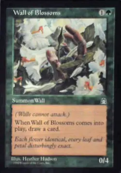 Wall of Blossoms - Stronghold: #125, Magic: The Gathering Nm R107 - Image 1