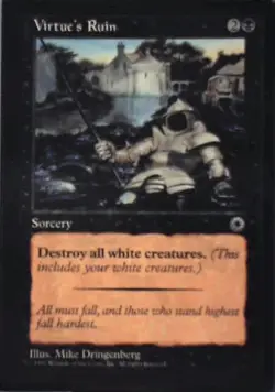 Virtue's Ruin - Portal: #116, Magic: The Gathering Nm R185 - Image 1