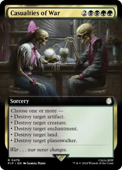 FOIL Casualties of War (Extended Art) - Universes Beyond: Fallout (PIP) - Image 1