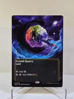 MTG Crystal Quarry - #55 Regular (Borderless) Stellar Sights Edge of Eternities - Image 1