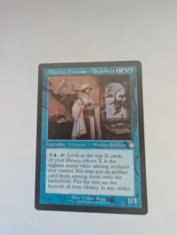 MTG Muzzio, Visionary Architect Retro Frame - The Brothers' War Commander #089 - Image 1