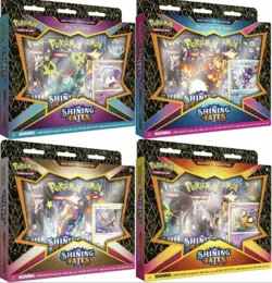 4x Pokemon TCG: Shining Fates Mad Party Pin Collections Box (All 4 Arts) 820650808685 - Image 1