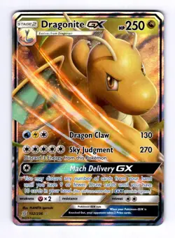 Dragonite GX SM - Unified Minds #152 (2019) Ultra Rare Holo NM Pokemon - Image 1