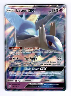 Latios GX SM - Unified Minds #78 (2019) Ultra Rare Holo NM Pokemon - Image 1