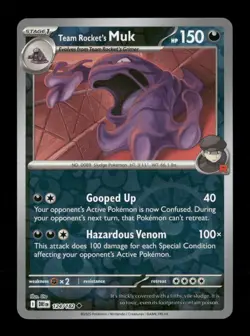 Team Rocket's Muk Reverse Holo Uncommon SV10: Destined Rivals 124/182 NM Pokemon - Image 1
