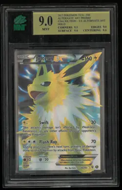 2017 Pokemon Alternate Art Promo Holo Jolteon Ex 28a/83 MNT 9 - Image 1