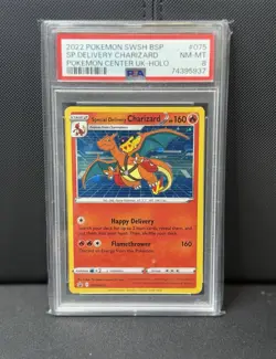 PSA 8 Special Delivery Charizard Pokemon Sword & Shield Black Star Promo SWSH075 - Image 1