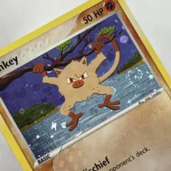 Pokemon FireRed & LeafGreen Swirl Mankey Holo Uncommon #38/112 NM/LP - Image 5