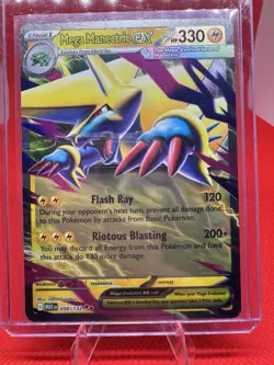 Mega Manectric ex Mega Evolutions English 50/132 Double Rare MINT Pokemon TCG - Image 1