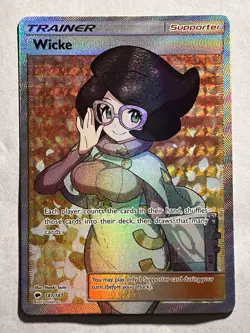 Pokemon Wicke 147/147 Burning Shadows Ultra Rare Full Art Holo NM - Image 1
