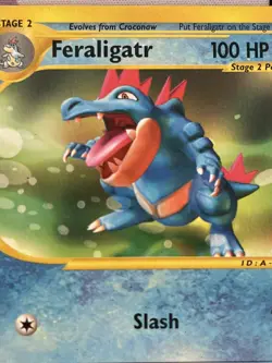 Pokemon FERALIGATR 46/165 - 2002 Expedition WOTC - Non-Holo - Rare LP - Image 2