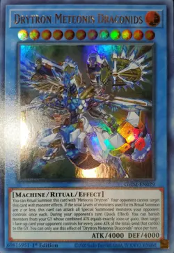 Yugioh Drytron Meteonis Draconids UR 1st Ed. GEIM-EN029 Near Mint - Image 1