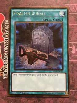 Foolish Burial - PGL2-EN051 - Gold Rare - 1st Edition - LP - Image 1