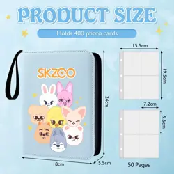 Photocard Binder for Stray SKZ Cards,4 Pocket with 60 Sleeves up to 400 Cards - Image 2