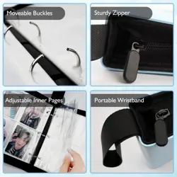 Photocard Binder for Stray SKZ Cards,4 Pocket with 60 Sleeves up to 400 Cards - Image 3