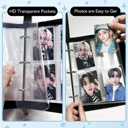 Photocard Binder for Stray SKZ Cards,4 Pocket with 60 Sleeves up to 400 Cards - Image 4
