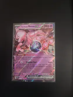 Pokemon TCG Team Rockets Mewtwo EX 205 Black Star Promo Card Near Mint - Image 1