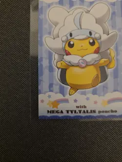 Poncho-Wearing Pikachu Altaria Pokemon 2015 MC Business Card Japanese - NM - Image 5