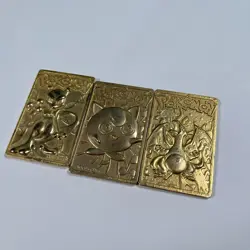 1999 Mewtwo Charizard Jigglypuff Pokemon Gold Plated Trading Cards Burger King - Image 1