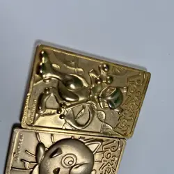 1999 Mewtwo Charizard Jigglypuff Pokemon Gold Plated Trading Cards Burger King - Image 4