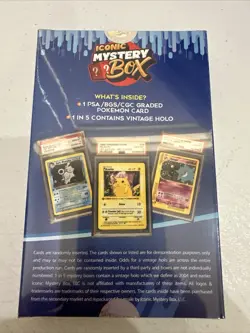ICONIC MYSTERY GRADED POKEMON CARD BOX PSA CGC BGS - Image 2