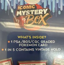 ICONIC MYSTERY GRADED POKEMON CARD BOX PSA CGC BGS - Image 3
