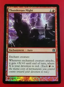 1x Thunderous Might | FOIL | Born of the Gods | MTG Magic Cards - Image 1