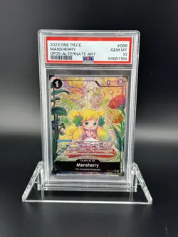 Mansherry PSA 10 Gem Mint Alternate Art One Piece Card Game English OP05-088 - Image 1