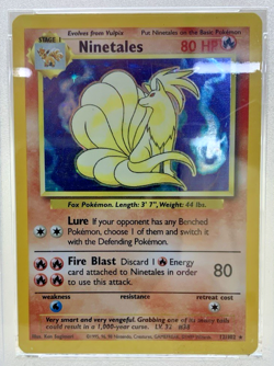 1999 Pokemon Ninetales Holo Shadowless PSA 7 NM #12 Trading Card - Image 3