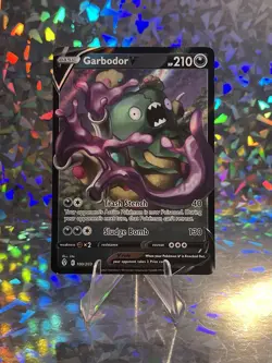 Garbodor V 100/203 SWSH07: Evolving Skies Ultra Rare Pokemon TCG Card - Image 1