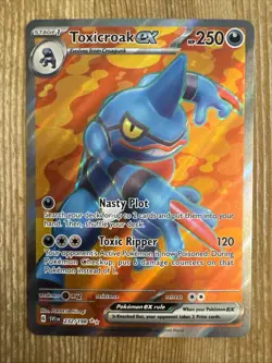 Toxicroak Ex - 232/198 - Pokemon Scarlet Violet Base Full Art Card NM - Image 1