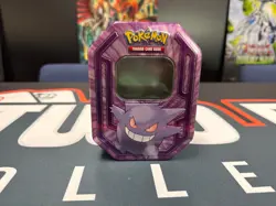 EMPTY Pokemon Champions Gengar Collector Card Storage Tin Nintendo 2016 NO CARDS - Image 1