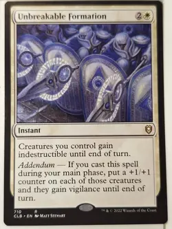 Unbreakable Formation - Commander: Baldur's Gate - Magic the Gathering MTG Nice! - Image 1
