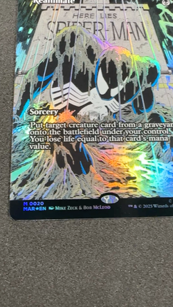 Borderless Foil Reanimate, MTG, Marvel's Spider-Man, Magic the Gathering NM - Image 2
