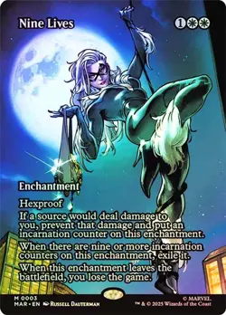 MTG Nine Lives - NM Marvel Universe Eternal (MAR) Borderless FOIL - Image 1