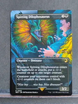 Spitting Dilophosaurus (Borderless); Universes Beyond: Jurassic World... - Image 1