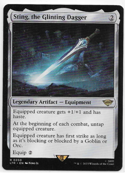 Sting, the Glinting Dagger - Universes Beyond: The Lord of the Rings - MTG - Image 1