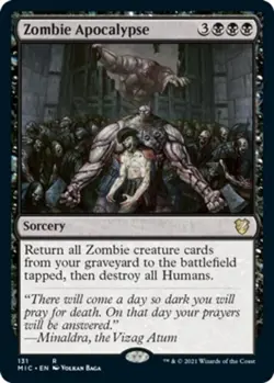 Zombie Apocalypse - Commander: Innistrad: Midnight Hunt #131 MTG Magic The Gathe - Image 1