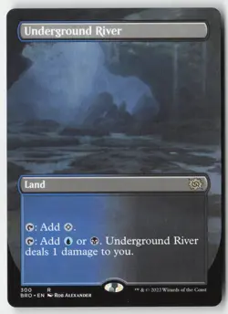 MTG - Underground River (Borderless) R The Brothers' War 300 LP-NM - Image 1