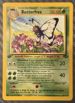 Pokemon TCG Jungle Butterfree 33/64 1st Edition - Image 1
