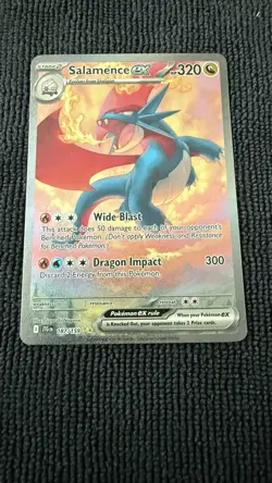 Pokemon TCG Salamence EX Dragon Card 187/159 Journey Together - Image 1