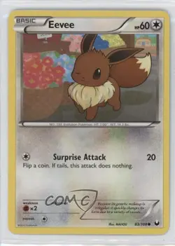 Eevee Pokemon Black & White Dark Explorers #83 - Image 1