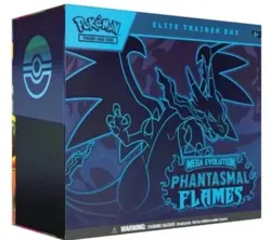 Pokemon Mega Evolution Phantasmal Flames Elite Trainer Box ETB Sealed Ship 11/14 - Image 1